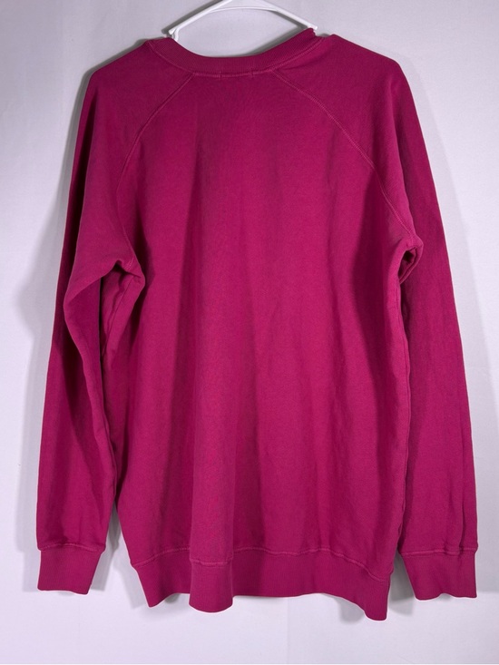 NWT Peloton Magenta Pullover Sweatshirt with Teal Leaf Graphic Size Medium - Picture 2 of 8